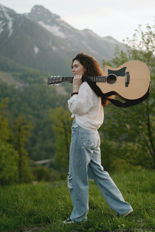 有关休閒, 側面圖, 吉他的免费素材图片