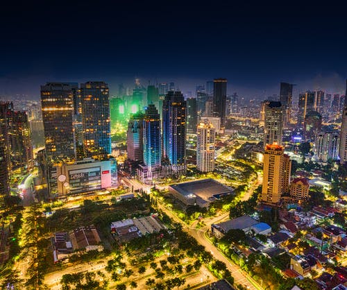 有关印尼, 城市, 城市的燈光的免费素材图片