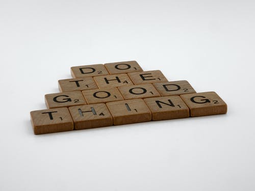 有关做好事, 報價, 拼字游戏瓷砖的免费素材图片