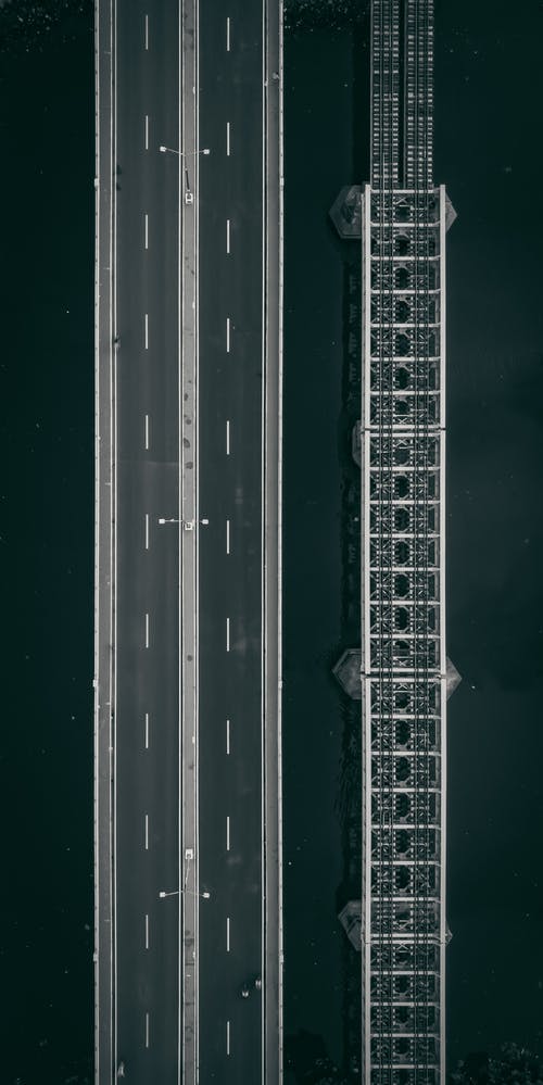 有关橋, 無人空拍機, 空中镜头的免费素材图片