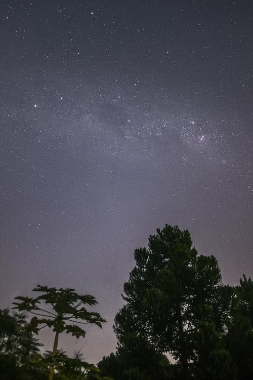 有关垂直拍摄, 夜空, 天文攝影的免费素材图片