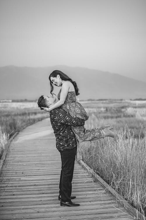 有关一對, 全景, 單色的免费素材图片