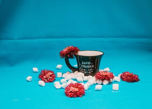 有关咖啡杯, 工作室拍摄, 棉花糖的免费素材图片