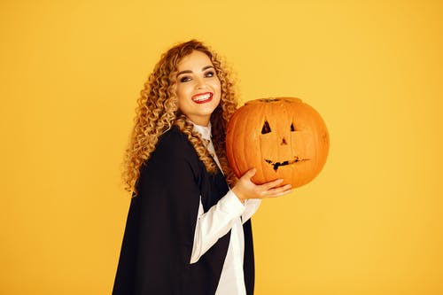 有关南瓜, 女人, 微笑的免费素材图片