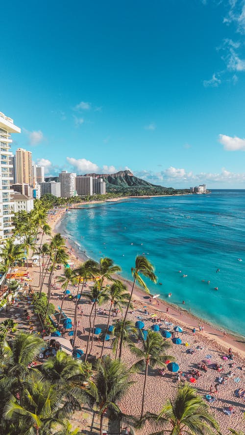 有关假期, 垂直拍摄, 岸邊的免费素材图片