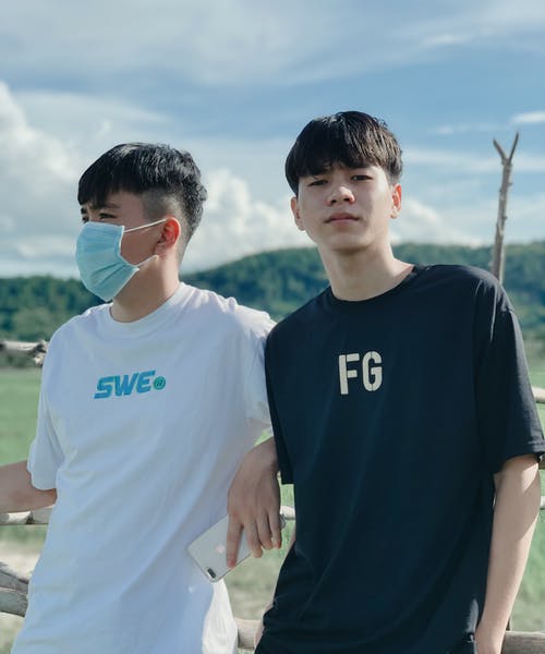 有关一起, 口罩, 垂直拍摄的免费素材图片