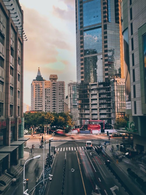 有关垂直拍摄, 城市道路, 外觀的免费素材图片