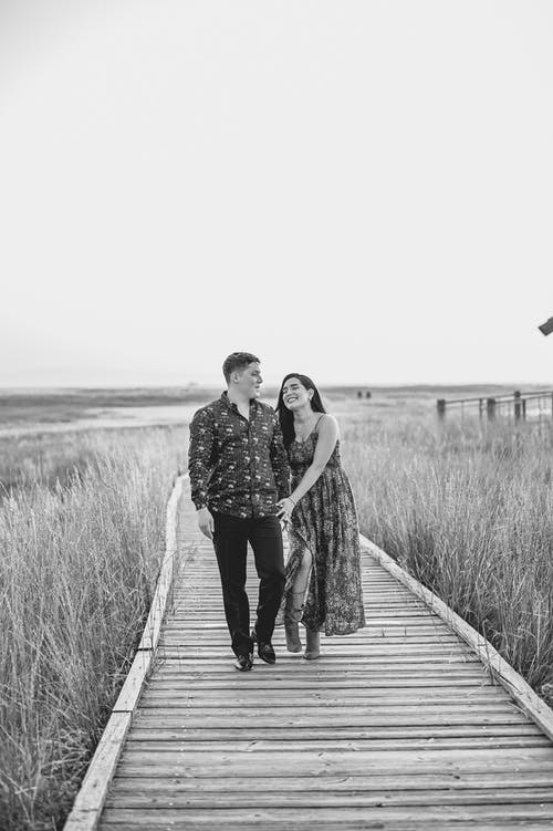 有关一對, 全景, 單色的免费素材图片