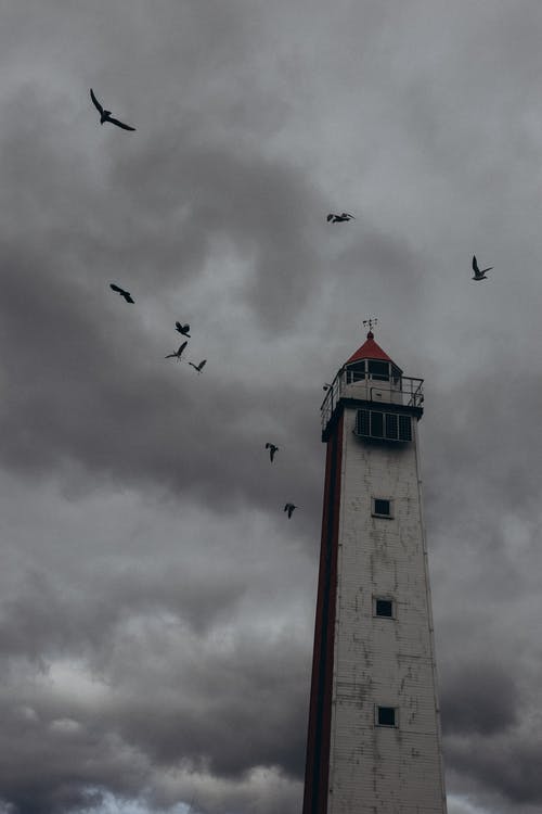 有关垂直拍摄, 多雲的, 燈塔的免费素材图片