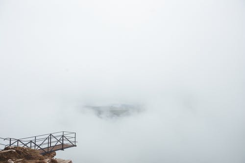 有关天空, 木码头, 白色的云的免费素材图片