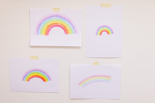 有关彩虹, 概念的, 牆壁的免费素材图片