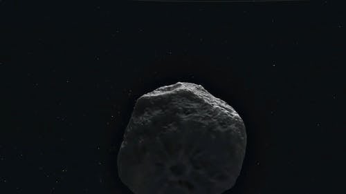 旋转小行星的cg动画 · 免费素材视频