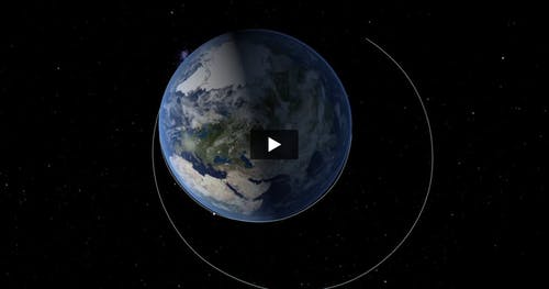 人造卫星环绕地球 · 免费素材视频