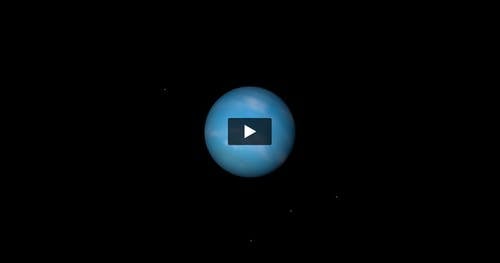 蓝色星球旋转 · 免费素材视频