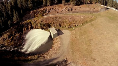 水电大坝航拍视频 · 免费素材视频