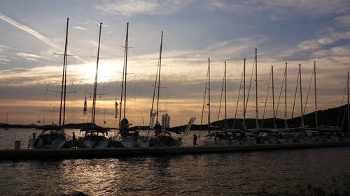 海边日落延时录像 · 免费素材视频