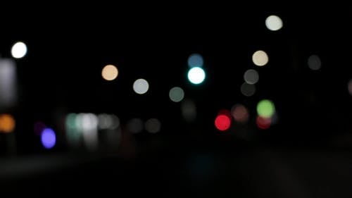散景灯在晚上 · 免费素材视频