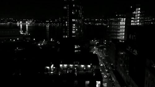 一座城市的黑白视图 · 免费素材视频