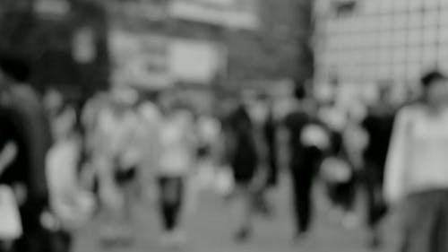 繁忙的街道的黑白视频 · 免费素材视频