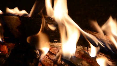 焚烧木材 · 免费素材视频
