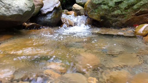 流动清澈的水 · 免费素材视频