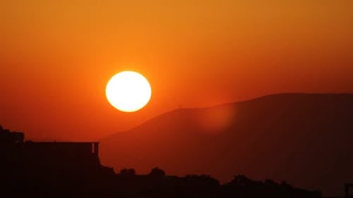 日落延时录像 · 免费素材视频