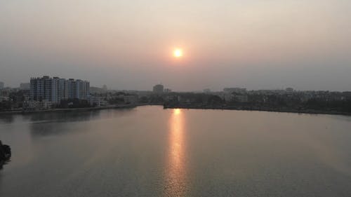 空中射击的河 · 免费素材视频