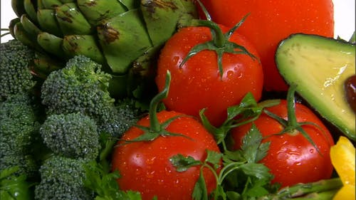 新鲜蔬菜和水果 · 免费素材视频