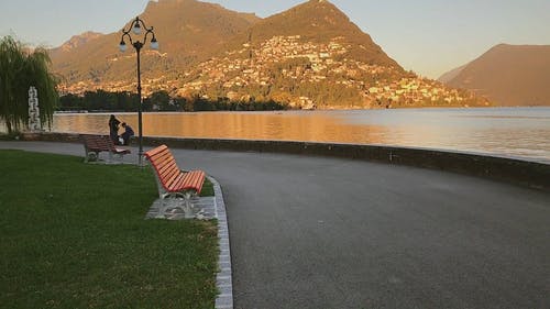 从公园的山景 · 免费素材视频