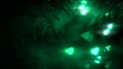 闪烁的圣诞灯的特写视图 · 免费素材视频