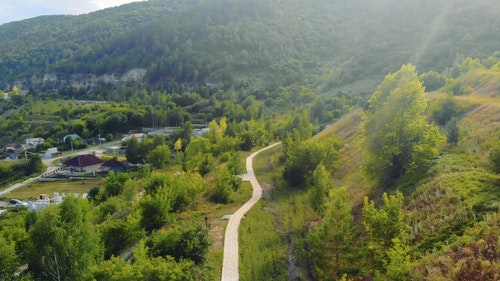 美丽的风景的鸟瞰图 · 免费素材视频