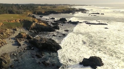 大海和海浪的视图 · 免费素材视频
