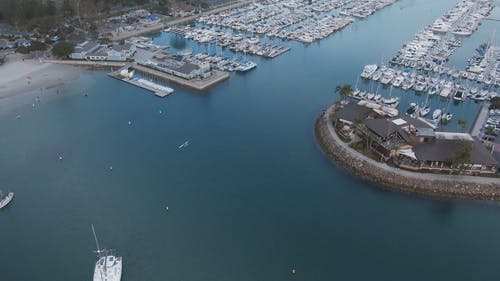 港口鸟瞰图 · 免费素材视频