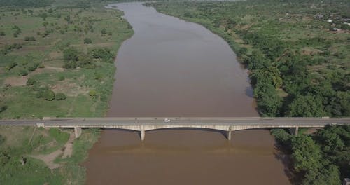 布朗河的空中景观图 · 免费素材视频