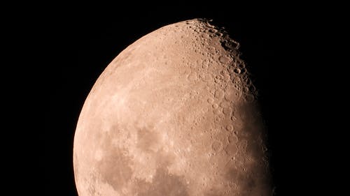 月食中的月球特写 · 免费素材视频