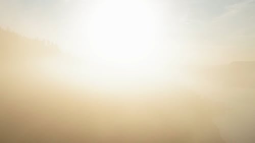 雾山森林的无人机画面 · 免费素材视频