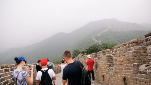 游客参观中国的长城 · 免费素材视频