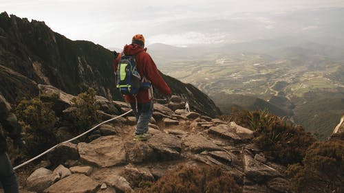 远足径上的登山者 · 免费素材视频