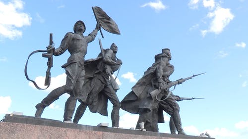纪念战争士兵的纪念碑 · 免费素材视频