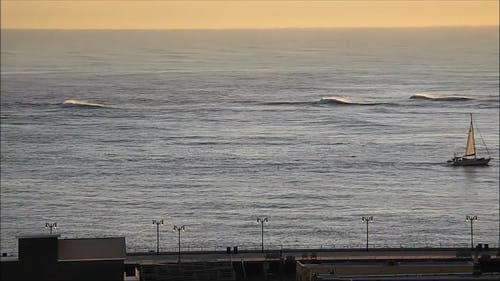 从高架的角度看海湾 · 免费素材视频