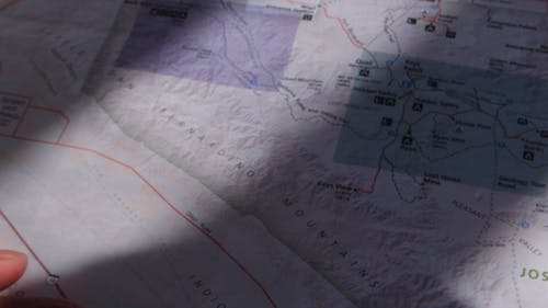 地图的特写视图 · 免费素材视频