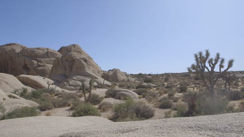 沙漠中的大规模岩石形成 · 免费素材视频