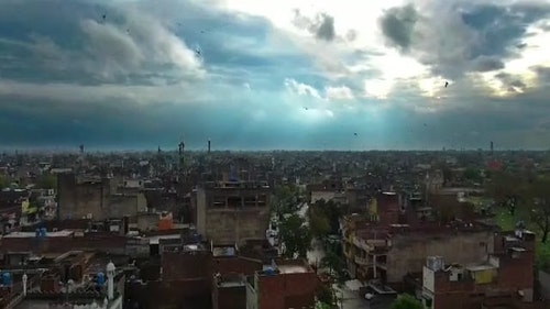 有关城市,多云的天空,巴基斯坦的免费素材视频