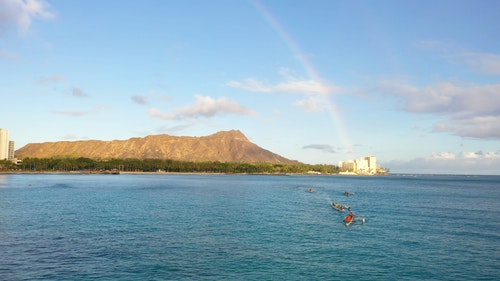 有关划桨,划独木舟,夏威夷的免费素材视频