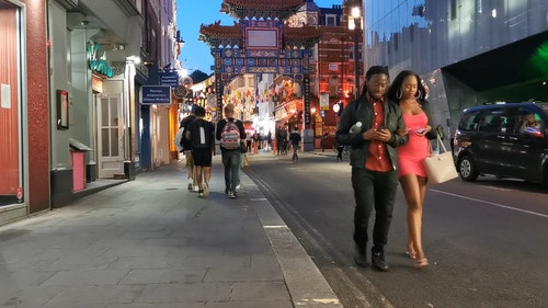 有关人,人行道,伦敦的免费素材视频