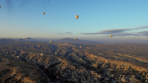 有关卡帕多西亚,景观,热气球的免费素材视频