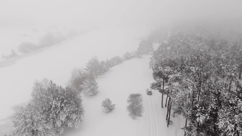 有关下雪,交通系统,冬季的免费素材视频