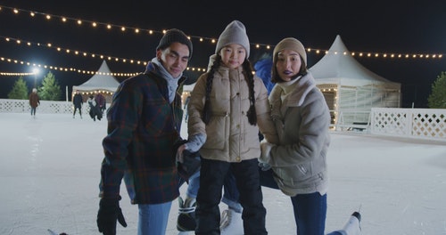 有关一起,亚洲家庭,冬装的免费素材视频