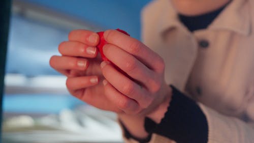 有关人, 嘴唇, 手的免费素材视频