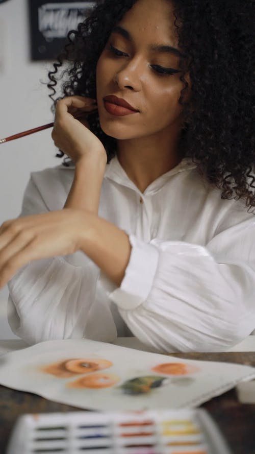 有关图片, 垂直视频, 卷发的免费素材视频